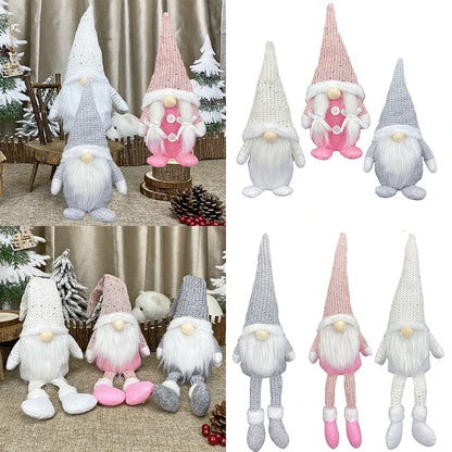 Décorations de Noël Gnome sans visage pour la maison, beurre joyeux Noël, ornement d'arbre de Noël, nouvel an 2024, 2025