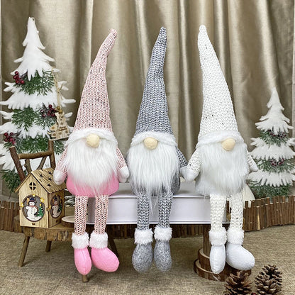 Décorations de Noël Gnome sans visage pour la maison, beurre joyeux Noël, ornement d'arbre de Noël, nouvel an 2024, 2025