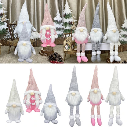 Décorations de Noël Gnome sans visage pour la maison, beurre joyeux Noël, ornement d'arbre de Noël, nouvel an 2024, 2025