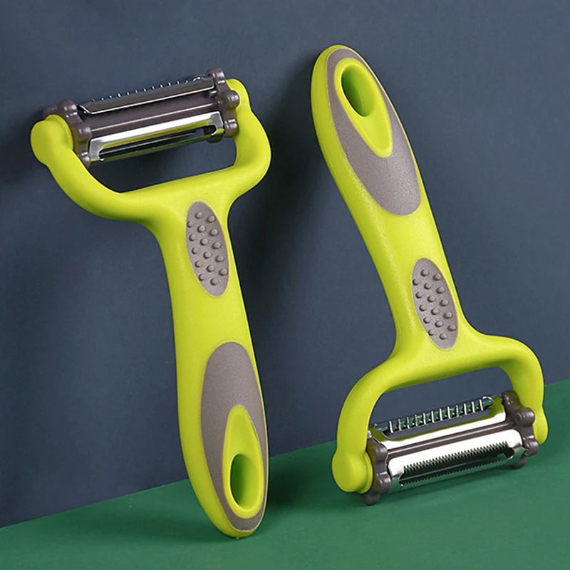 PrepWhirl Trio Deluxe: The Multi-Blade Rotary Peeler, Slicer & Grater for Culinary Creations