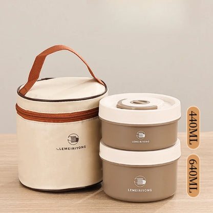 304 stainless steel lunch box, lunch box, insulated lunch box, multi-layer lunch box can be heated in a microwave oven