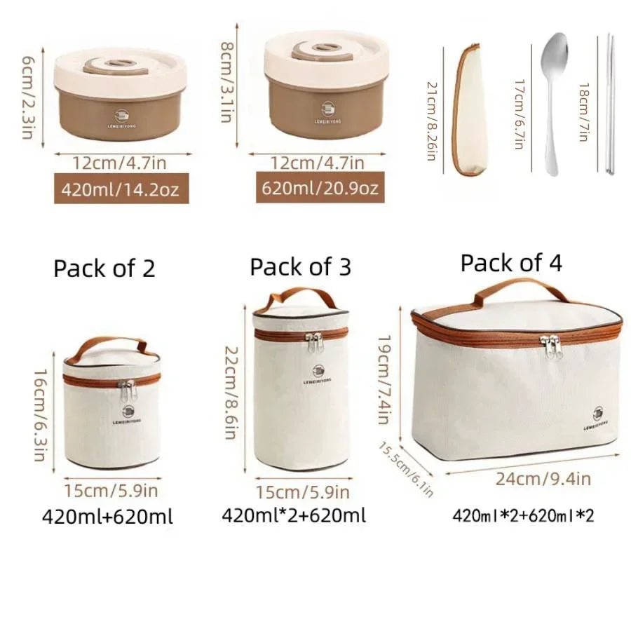 304 stainless steel lunch box, lunch box, insulated lunch box, multi-layer lunch box can be heated in a microwave oven