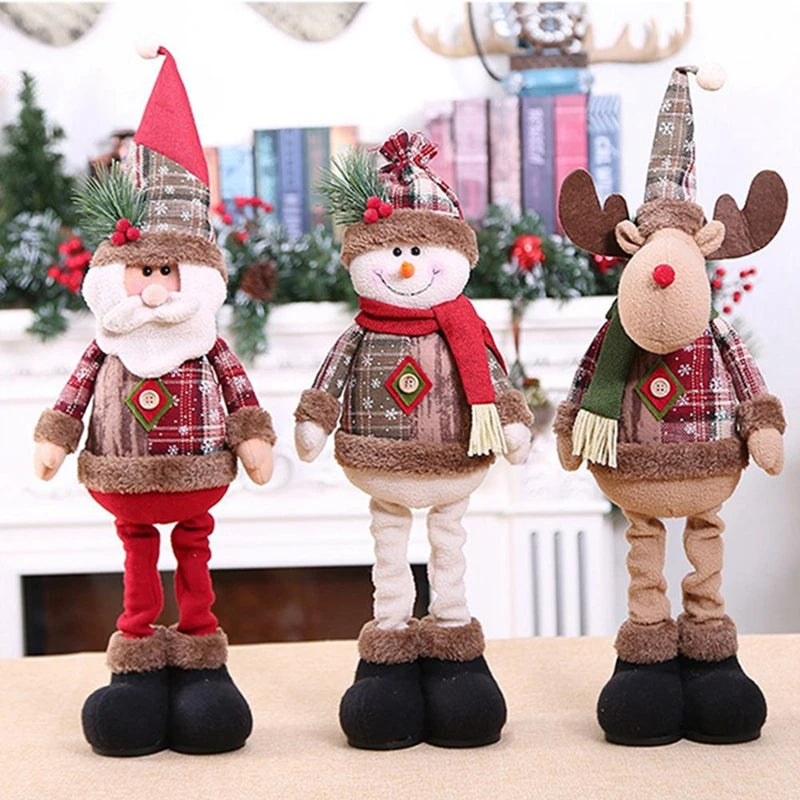 Décorations de Noël Gnome sans visage pour la maison, beurre joyeux Noël, ornement d'arbre de Noël, nouvel an 2024, 2025